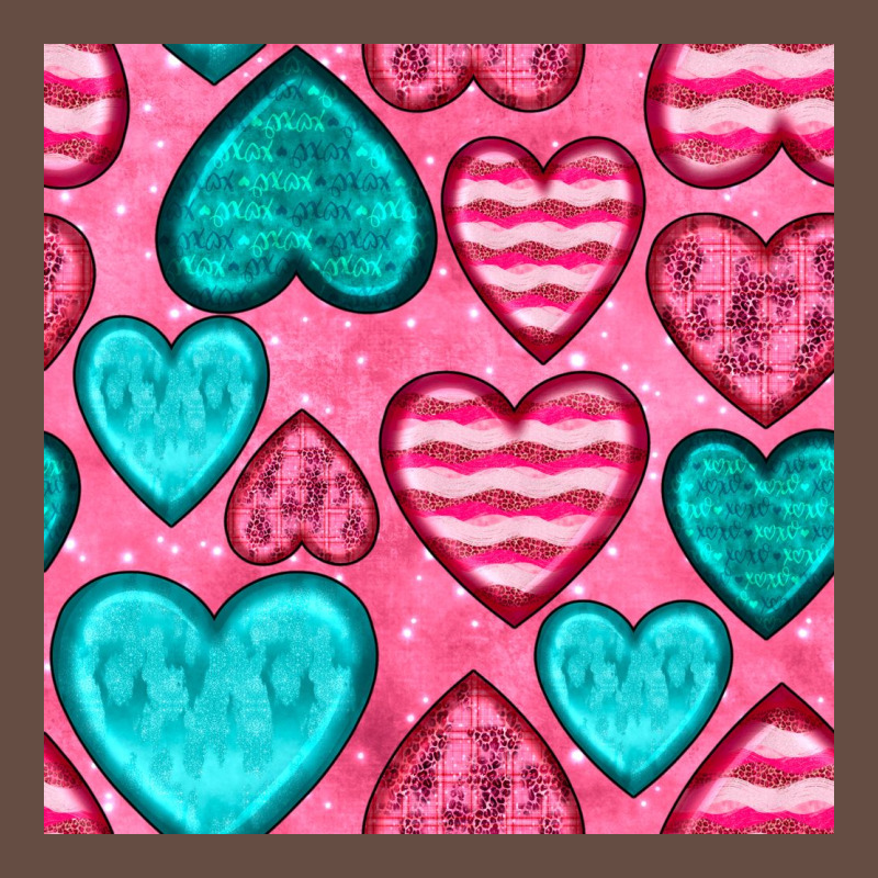 Valentines Day Hearts Seamless Pattern Long Sleeve Tee by BundleAndBundleShop | Teevron
