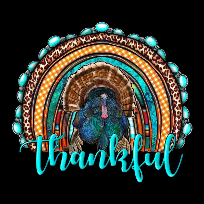 Western Thanksgiving Rainbow With Turkey Premium Tee by RanaPortraitStore | Teevron