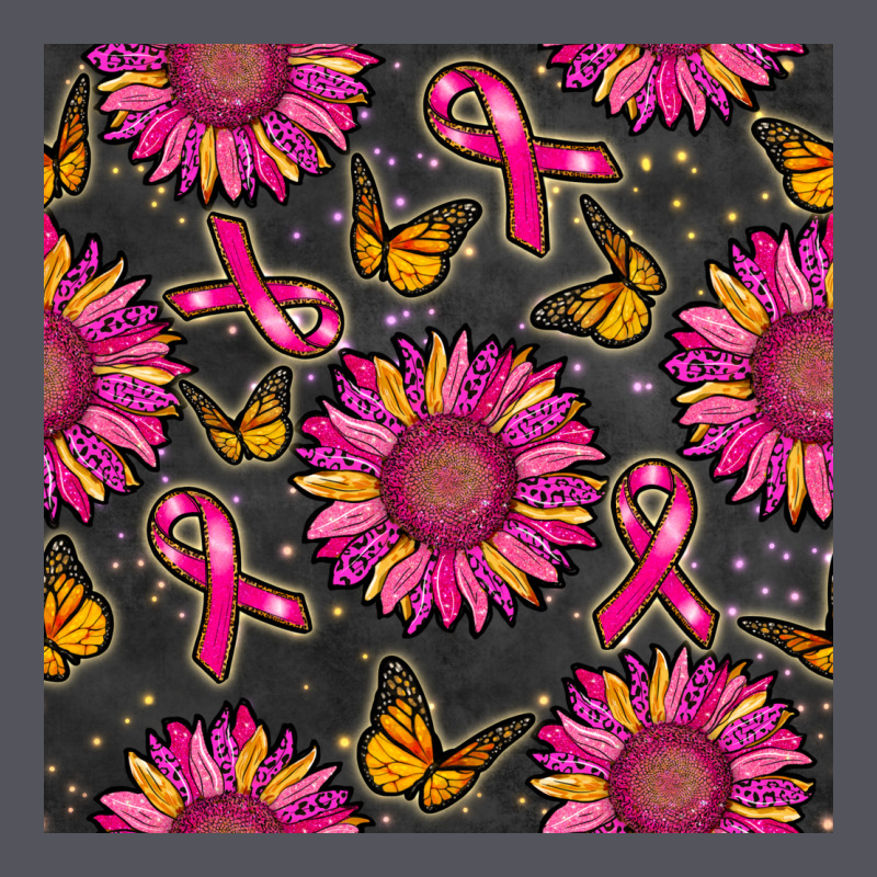Breast Cancer Sunflower Seamless Pattern Vintage Hoodie by BundleAndBundleShop | Teevron