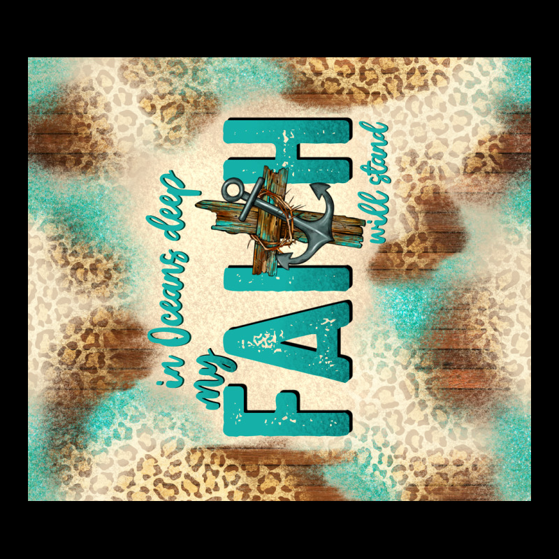 Faith With Cross Heavy Core Tee by TumblerDesignByShophia | Teevron