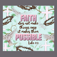 Faith Does Not Make Things Easy Premium Sweatshirt | Teevron
