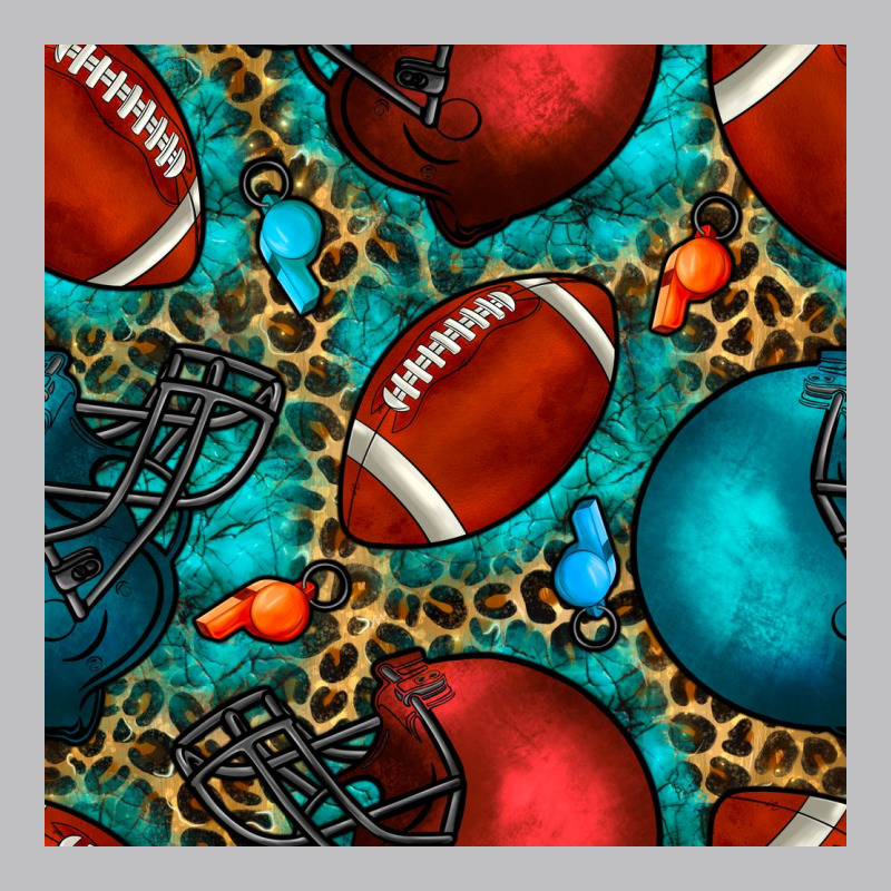 American Football Helmet With Leopard And Gemstone Long Sleeve Tee by BundleAndBundleShop | Teevron