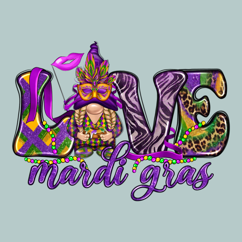 Love Mardi Gras With Gnome Heavy Core Tee by HowdyJamesFarm | Teevron