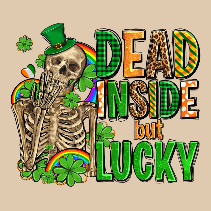 Dead Inside But Lucky  With Skeleton Heavyweight Sweatshirt by AdoDesignShop | Teevron