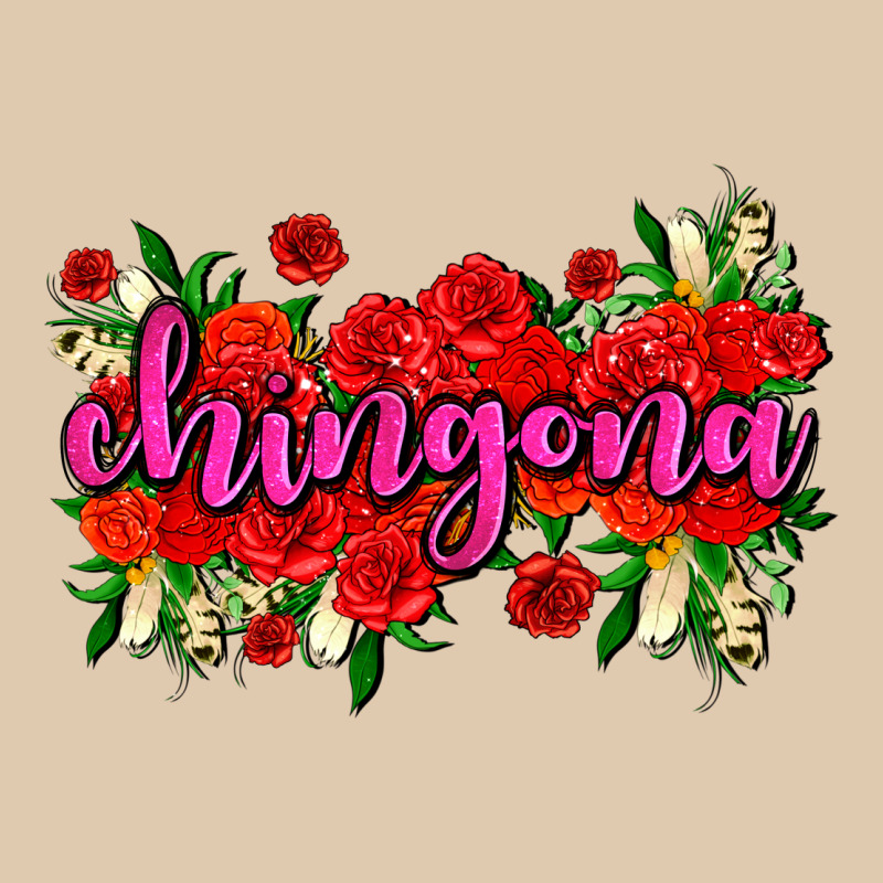 Chingona With Roses Heavyweight Sweatshirt by AdoDesignShop | Teevron