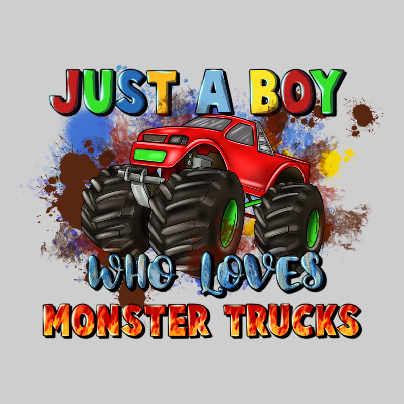Just A Boy Who Loves Monster Trucks Premium Sweatshirt by JahusDesignShop | Teevron