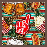 American Football Snacks With Serape And Leopard Long Sleeve Tee | Teevron