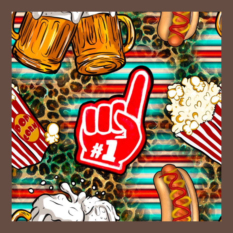 American Football Snacks With Serape And Leopard Long Sleeve Tee by BundleAndBundleShop | Teevron