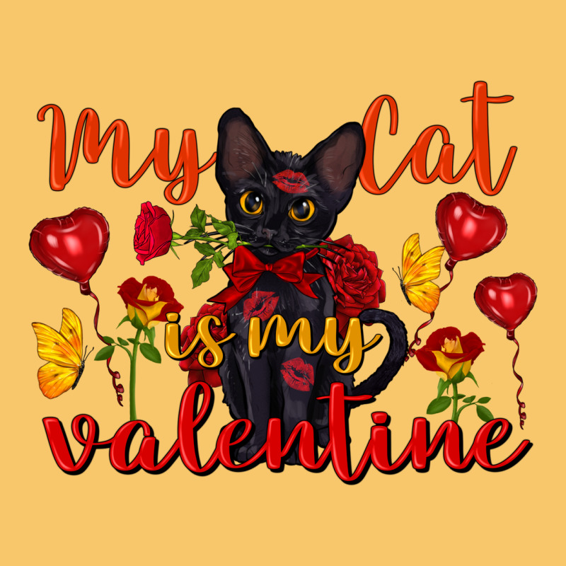 My Cat Is My Valentine Valentine's Day Vintage Hoodie by FaDigitalArtStudio | Teevron