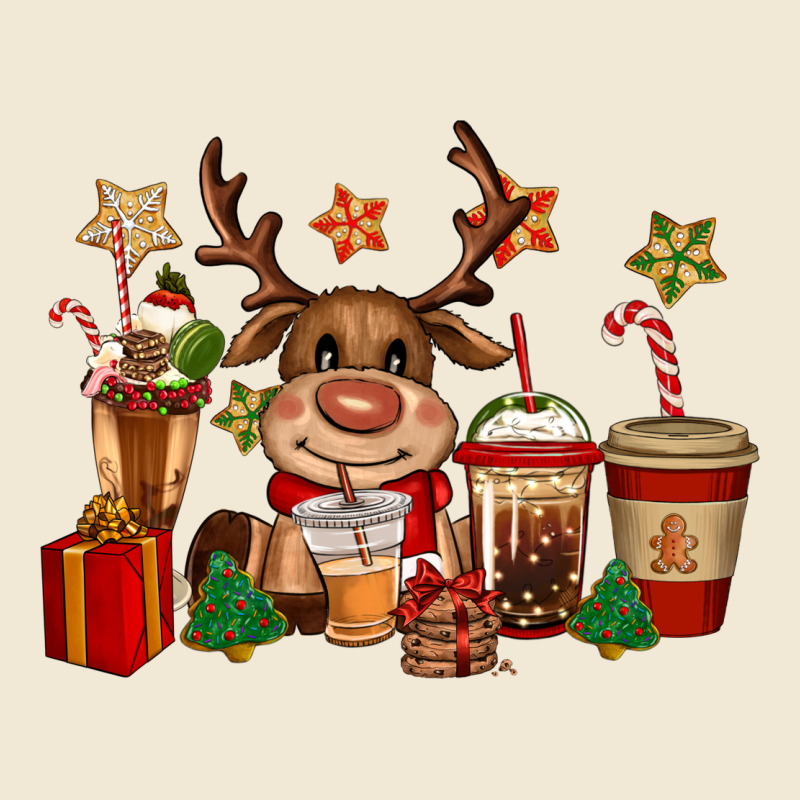 Reindeer Coffe Cups Christmas Premium Tee by CowGirlArtShop | Teevron