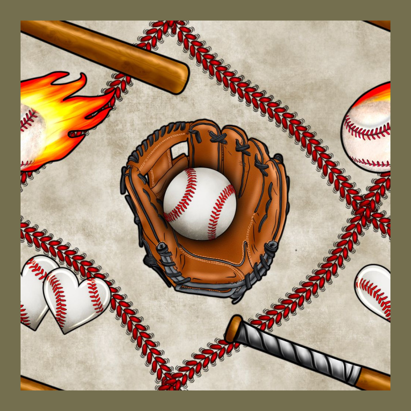 Baseball Glove And Bat Seamless Pattern Vintage Hoodie by BundleAndBundleShop | Teevron