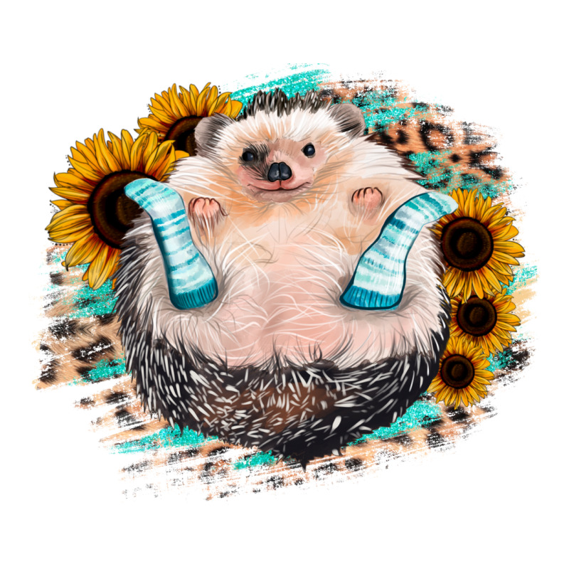 Sunflower Leopard Hedgehog Premium Tee by Jasminsmagicworld | Teevron