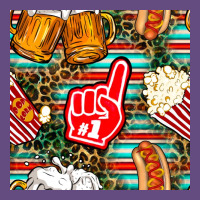 American Football Snacks With Serape And Leopard Vintage Hoodie | Teevron