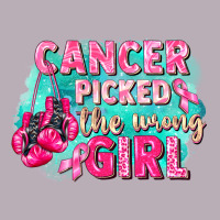 Cancer Picked The Wrong Girl Breast Cancer Vintage Tee | Teevron