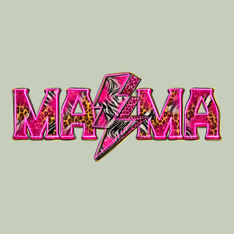 Mama Neon Lightning Bolt Mother's Day Ladies Tee by HowdyJamesFarm | Teevron