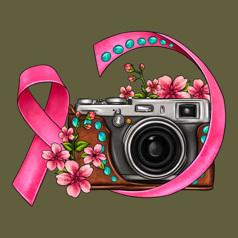 Floral Cancer Ribbon Vintage Camera Vintage Tee by FaDigitalArtStudio | Teevron