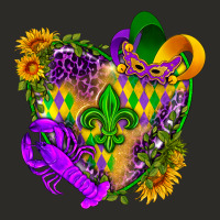 Mardi Gras Heart Heavy Core Tee | Teevron