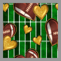 American Football Field And Hearts Seamless Pattern Vintage Hoodie | Teevron