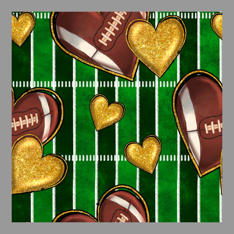 American Football Field And Hearts Seamless Pattern Vintage Hoodie by BundleAndBundleShop | Teevron