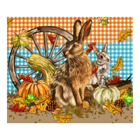 fall rabbit  mousepad | Teevron