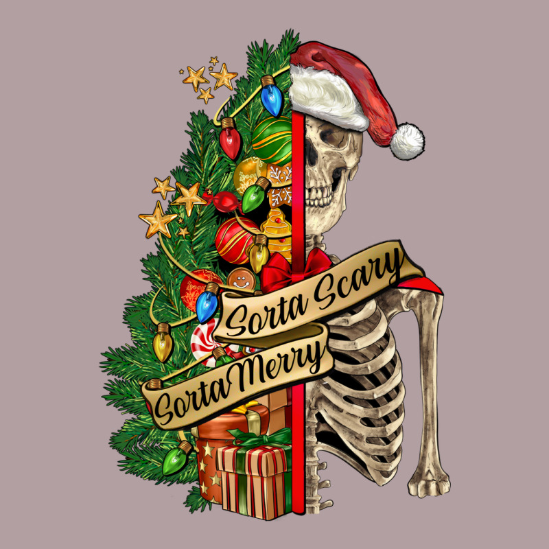 Sorta Merry Sorta Scary Skeleton Vintage Hoodie by FaDigitalArtStudio | Teevron
