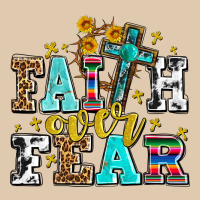 Faith Over Fear With Cross And Sunflowers Heavyweight Sweatshirt | Teevron