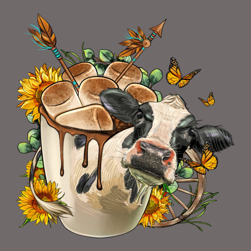 Black And White Cow Coffee Cup Urban Heavy Tee by FaDigitalArtStudio | Teevron