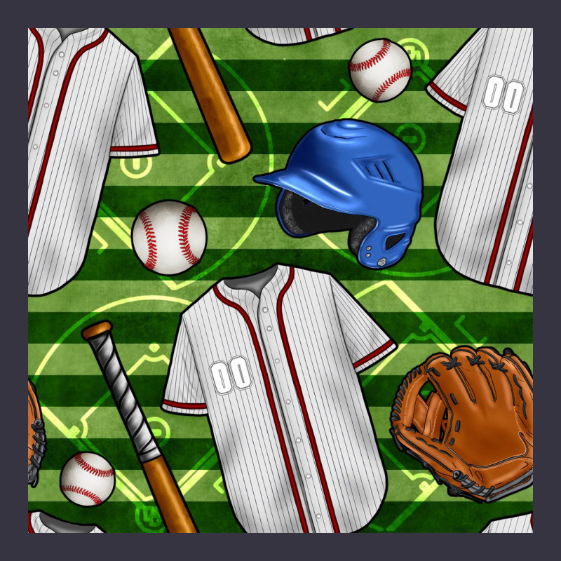 Baseball Uniform And Field Seamless Pattern Vintage Hoodie by BundleAndBundleShop | Teevron