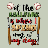 At The Ballpark Is Where I Spend Most My Days Long Sleeve Tee | Teevron