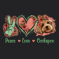 Peace Love Cockapoo Vintage Tee | Teevron