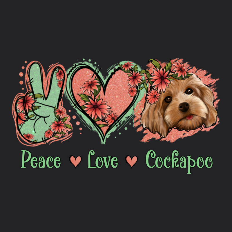 Peace Love Cockapoo Vintage Tee by Jasminsmagicworld | Teevron