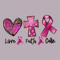 Love Faith Cure Breast Cancer Vintage Tee | Teevron