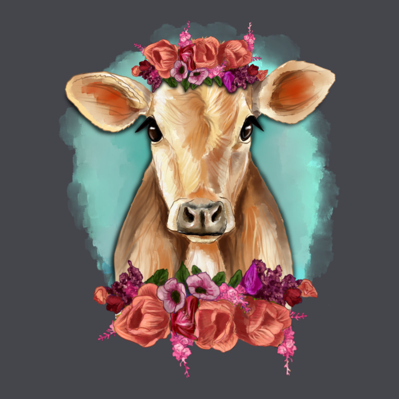 Floral Cow Long Sleeve Tee by RanaPortraitStore | Teevron