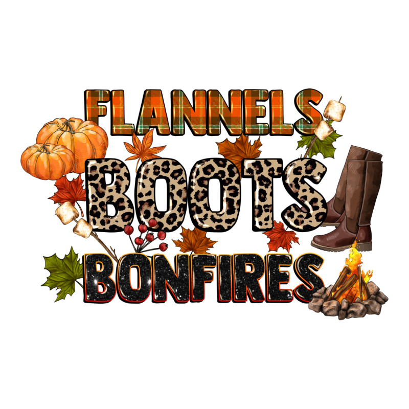 Flannels Boots And Bonfires Premium Tee by CowGirlArtShop | Teevron