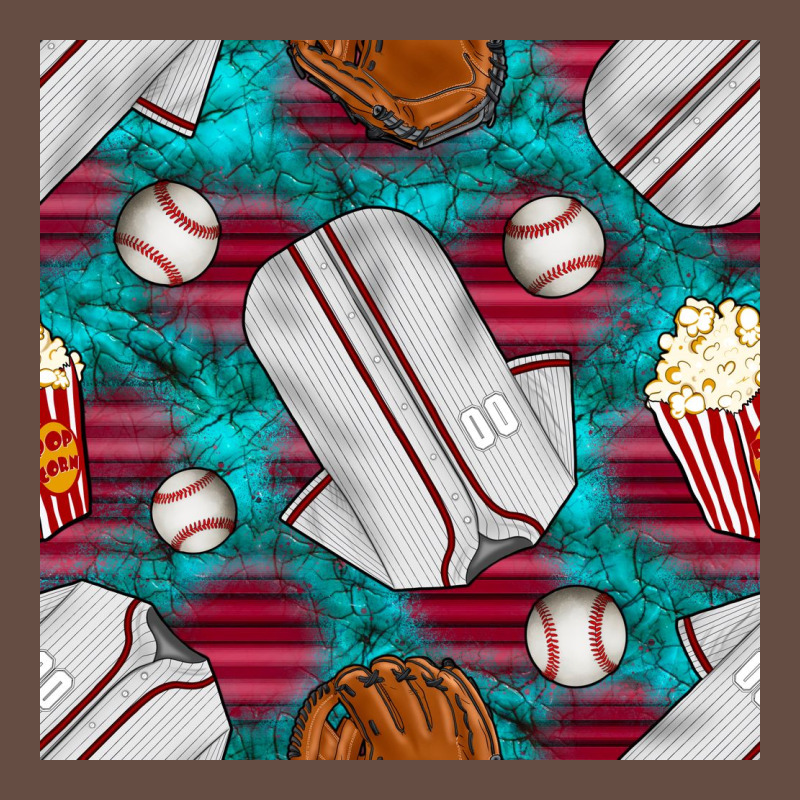 Baseball  Uniform With Turquoise Gemstone Seamless Pattern Long Sleeve Tee by BundleAndBundleShop | Teevron