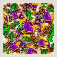 Mardi Gras Jester Had And Crawfish With Leopard Pa Heavy Core Tee | Teevron