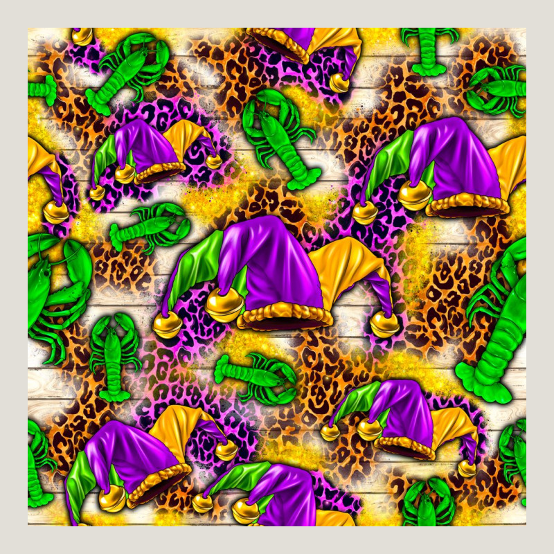Mardi Gras Jester Had And Crawfish With Leopard Pa Heavy Core Tee by HowdyJamesFarm | Teevron
