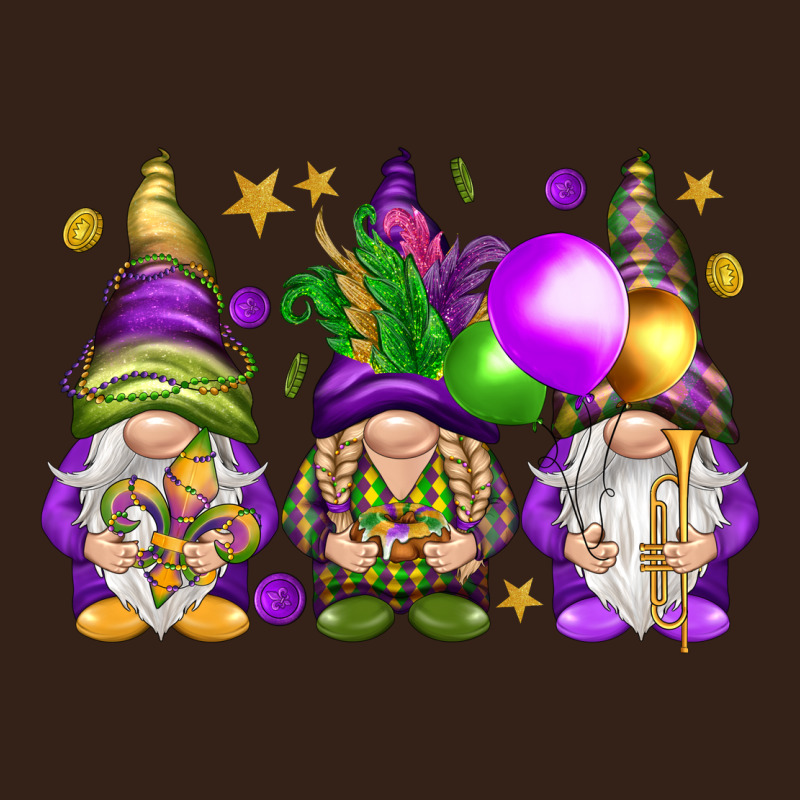 Mardi Gras Gnomies With Elements Heavy Core Tee by HowdyJamesFarm | Teevron