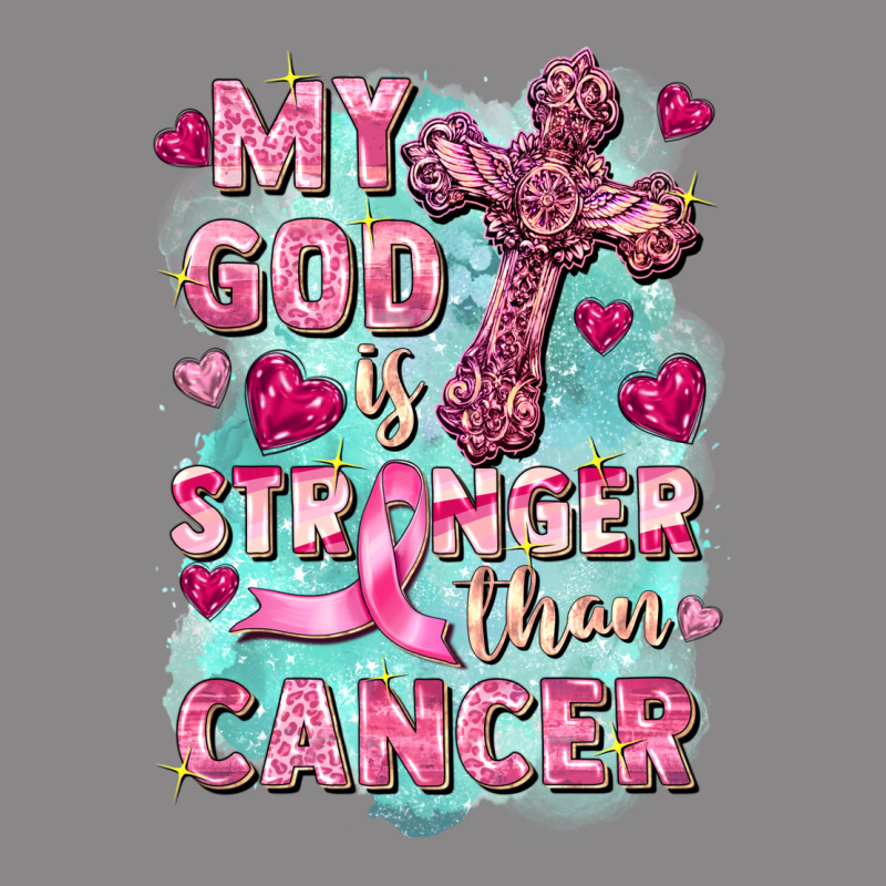 My God Is Stronger Than Cancer Vintage Tee by FaDigitalArtStudio | Teevron