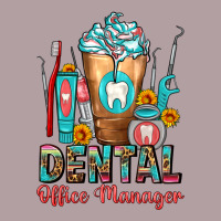 Dental Office Manager Cold Drink Frappe Vintage Hoodie | Teevron
