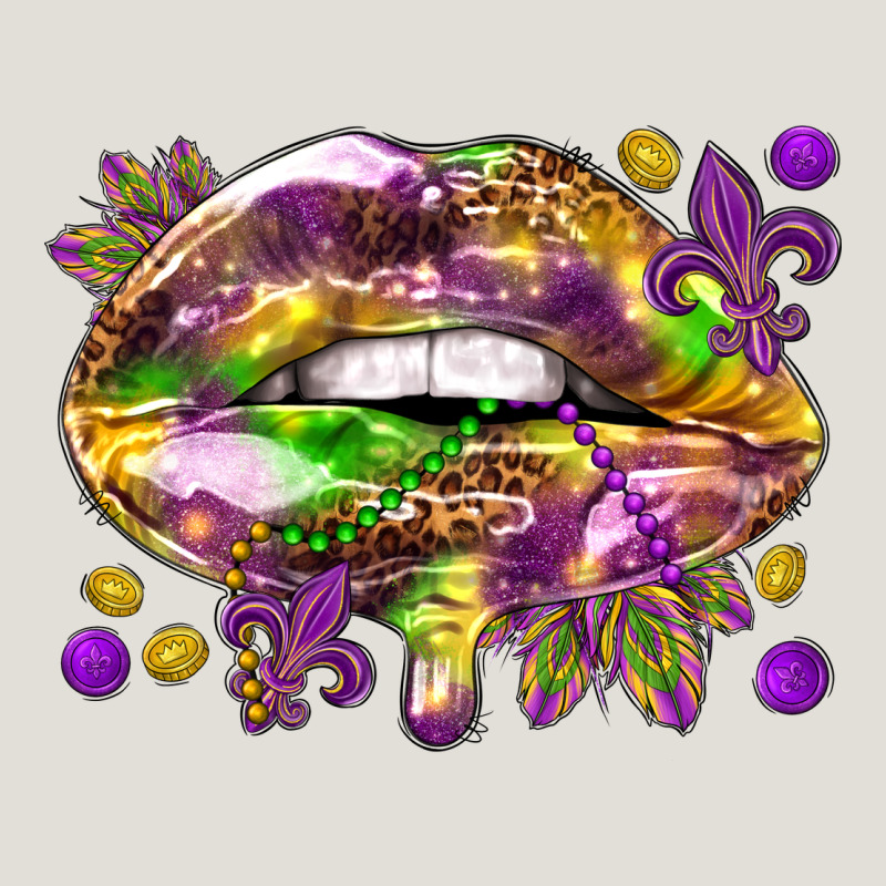 Mardi Gras Lips Heavy Core Tee by HowdyJamesFarm | Teevron