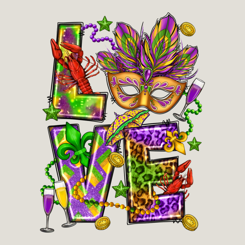 Mardi Gras Love Heavy Core Tee by HowdyJamesFarm | Teevron
