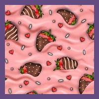 Valentines Day Strawberries In Cream Seamless Pattern Vintage Hoodie | Teevron