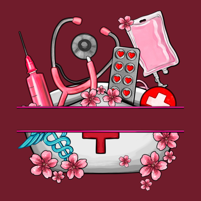 Custom Name Nurse Hat And Elements Zipper Hoodie by AdoDesignShop | Teevron