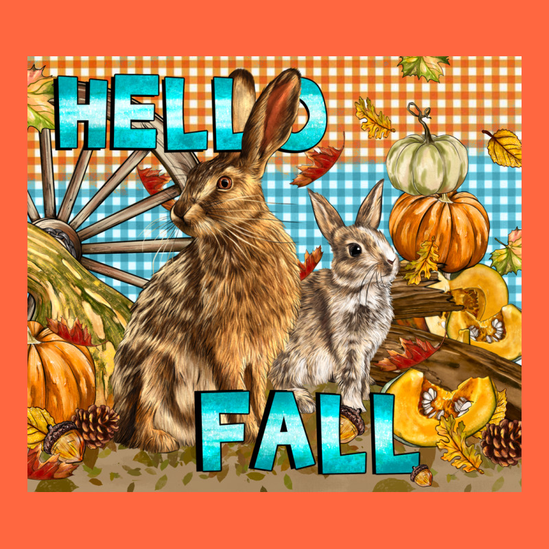 Hello Fall Rabbit Premium Hoodie by LillyAllenDesigns | Teevron