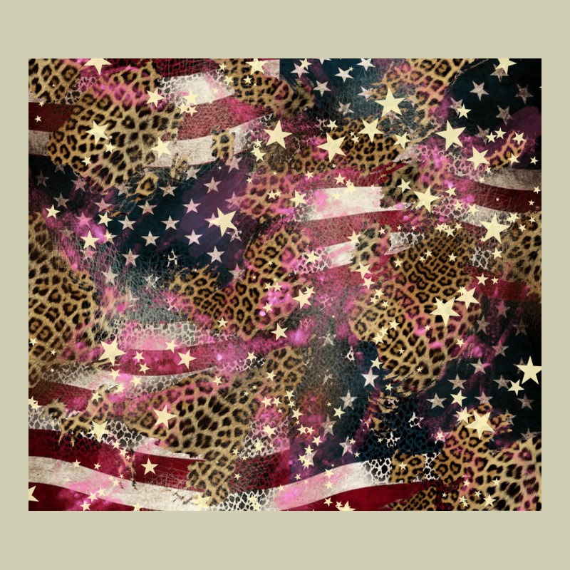American Flag Leopard Pinktumbler Heavy Core Tee by HowdyJamesFarm | Teevron