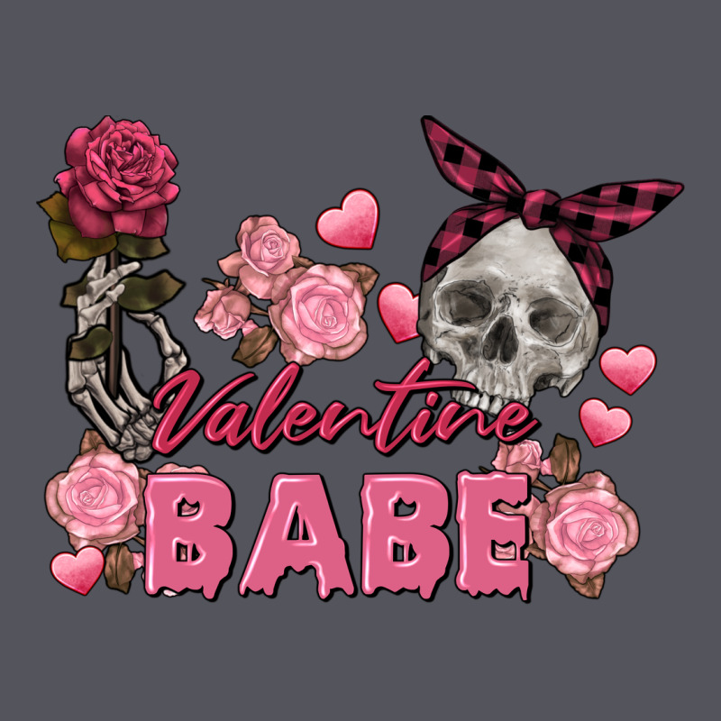 Valentine Babe Valentine's Day Skull Vintage Hoodie by FaDigitalArtStudio | Teevron
