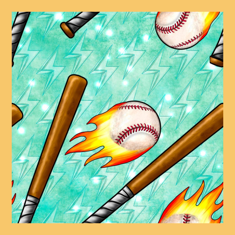 Baseball Bat With Thunders Seamless Pattern Vintage Hoodie by BundleAndBundleShop | Teevron