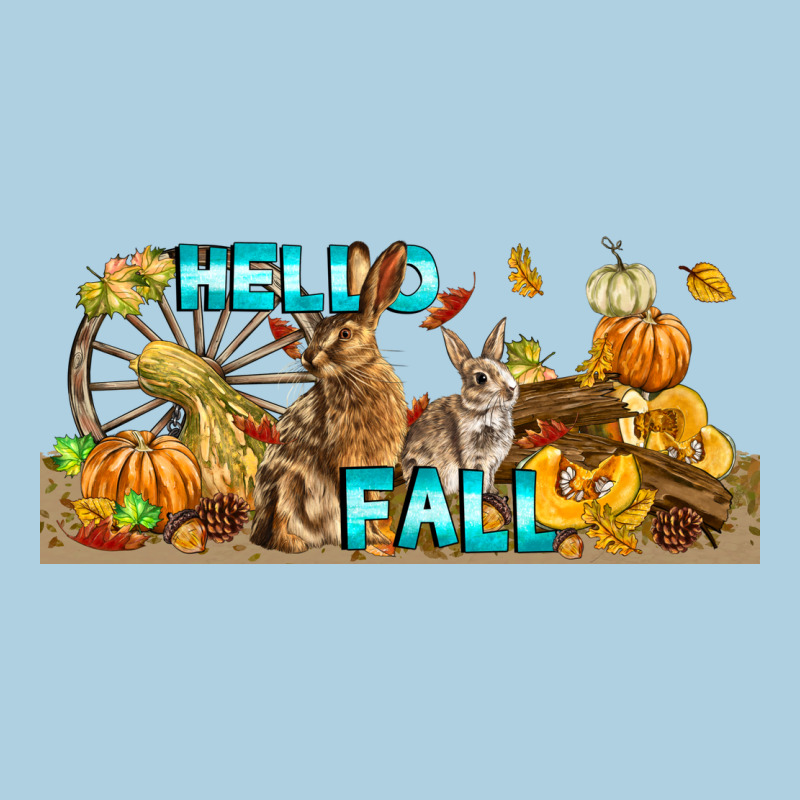 Hello Fall Rabbit Premium Hoodie by LillyAllenDesigns | Teevron