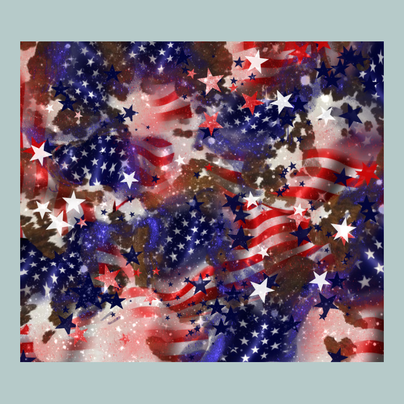 American Flag Sparkly  Tumbler Heavy Core Tee by HowdyJamesFarm | Teevron